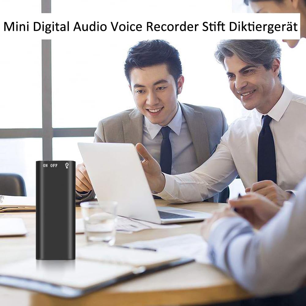 HD-Sprachaufnahmegerät – Kompakt, Hochwertiger Sound & Perfekt für Meetings, Vorlesungen und Interviews