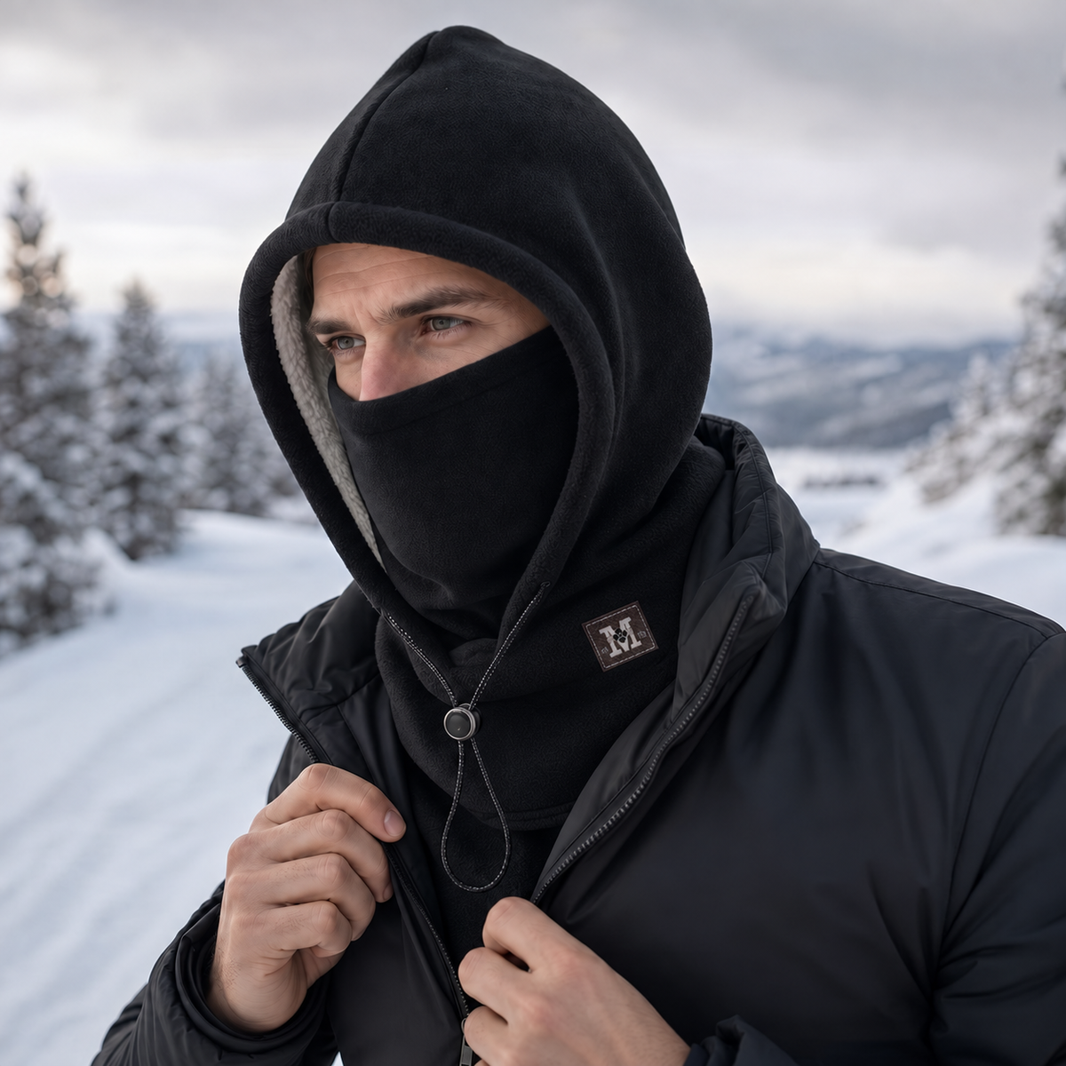 Fleece-gefütterte verstellbare Sturmhaube