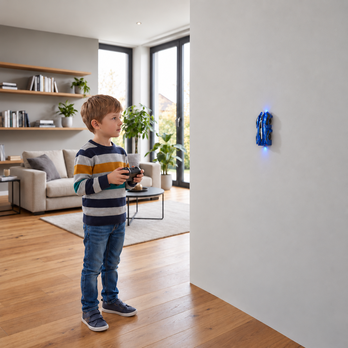 Ferngesteuertes Wandkletter-Auto mit LED-Lichtern