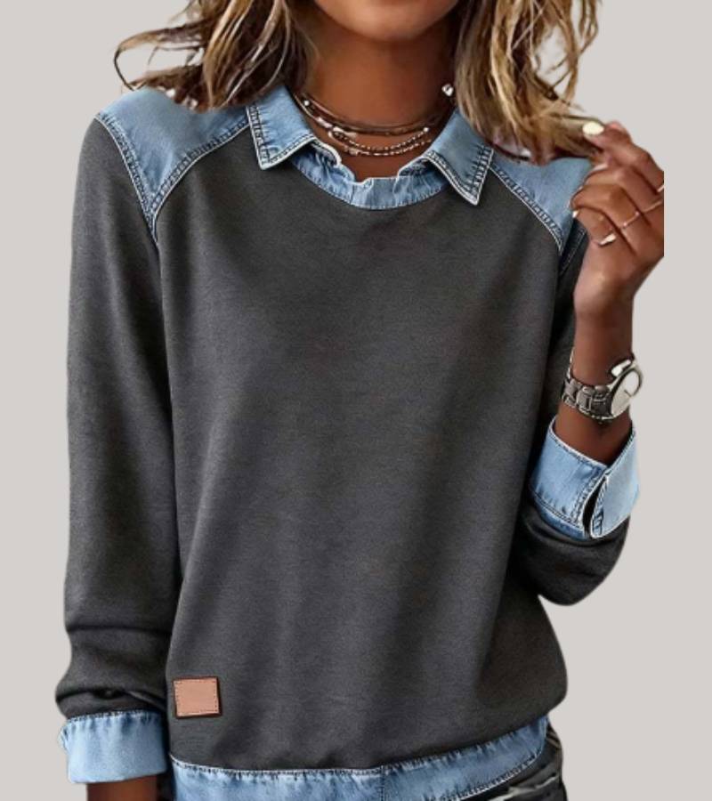 Komfortable Denim Sweatshirt