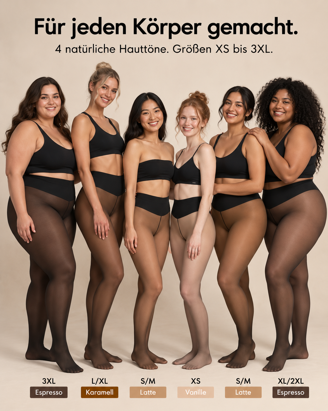 Magic Leggings – Fleece-gefüttert in Nylon-Optik