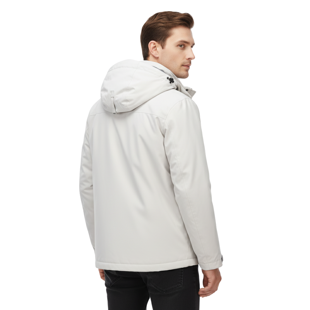 Wasserdichte Herrenjacke mit Kapuze – Regen- & Winddichte Jacke
