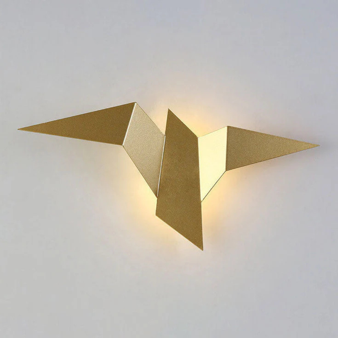 Innenbeleuchtung Vogel-Wandleuchte aus Metall & LED – SkyWing Light