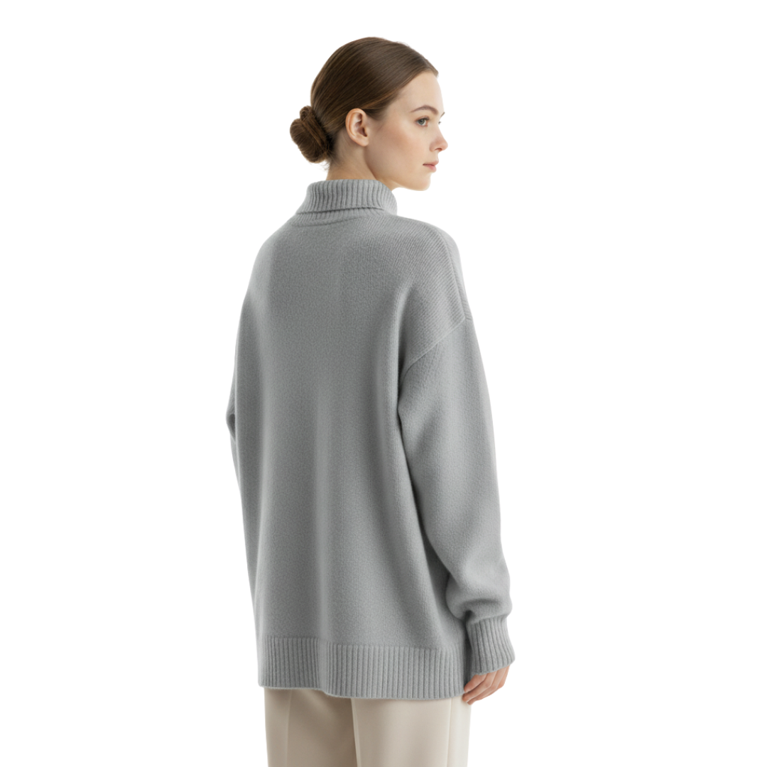 Nordspur | LuxeWool Pullover mit hohem Kragen