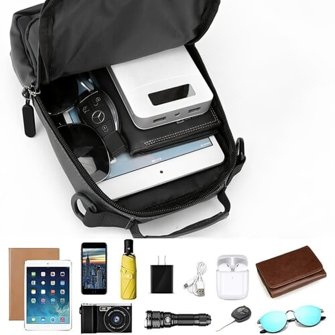 Taschen Schulterrucksack wasserdicht mit Anti-Diebstahl & USB – UrbanSecure Bag