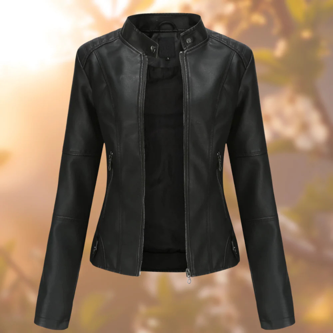 Lederjacke Damen mit figurbetontem Schnitt & zeitlosem Design – Eleganza Jacket