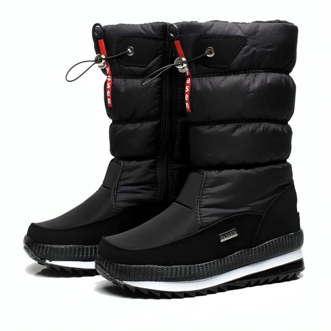 Stiefel Damen Winter mit Warmfutter & Slip-On-Design – SnowEase Boots