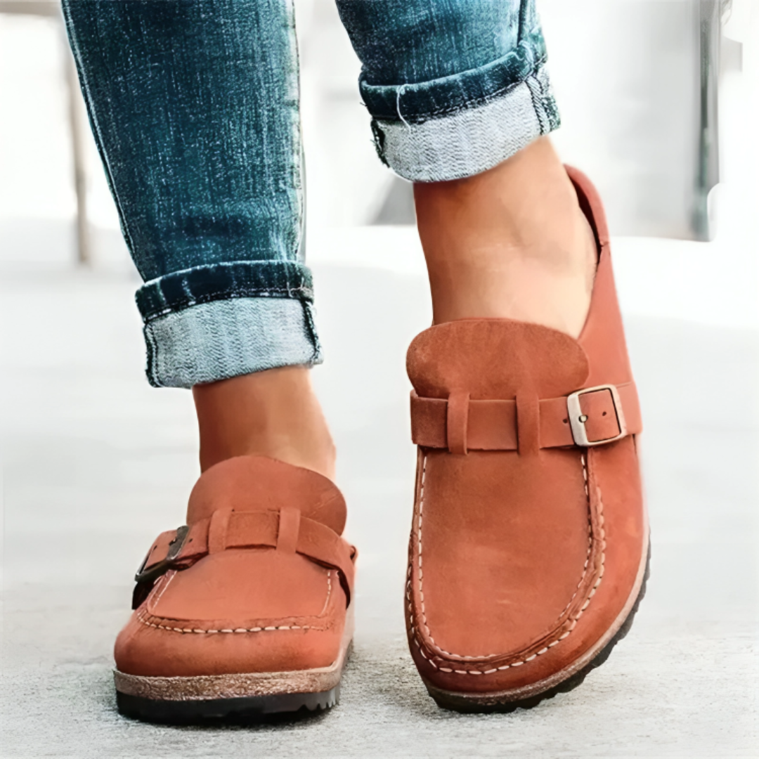 Orthopädische Walkingschuhe aus Wildleder mit Komfort-Sohle – Nordspur OrthoSlipper