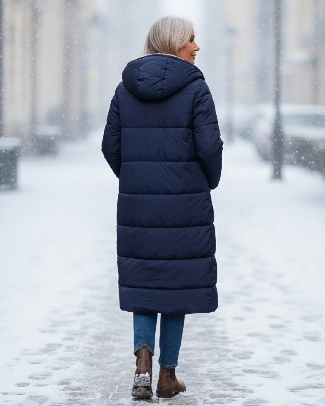 Warme Doppelseitige Winterjacke