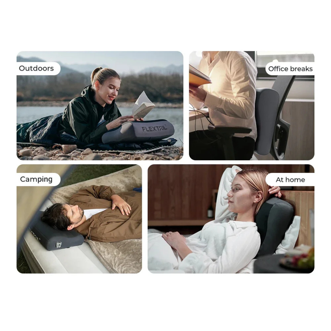 Nordspur | Restiqo Ergonomisches aufblasbares Reisekissen
