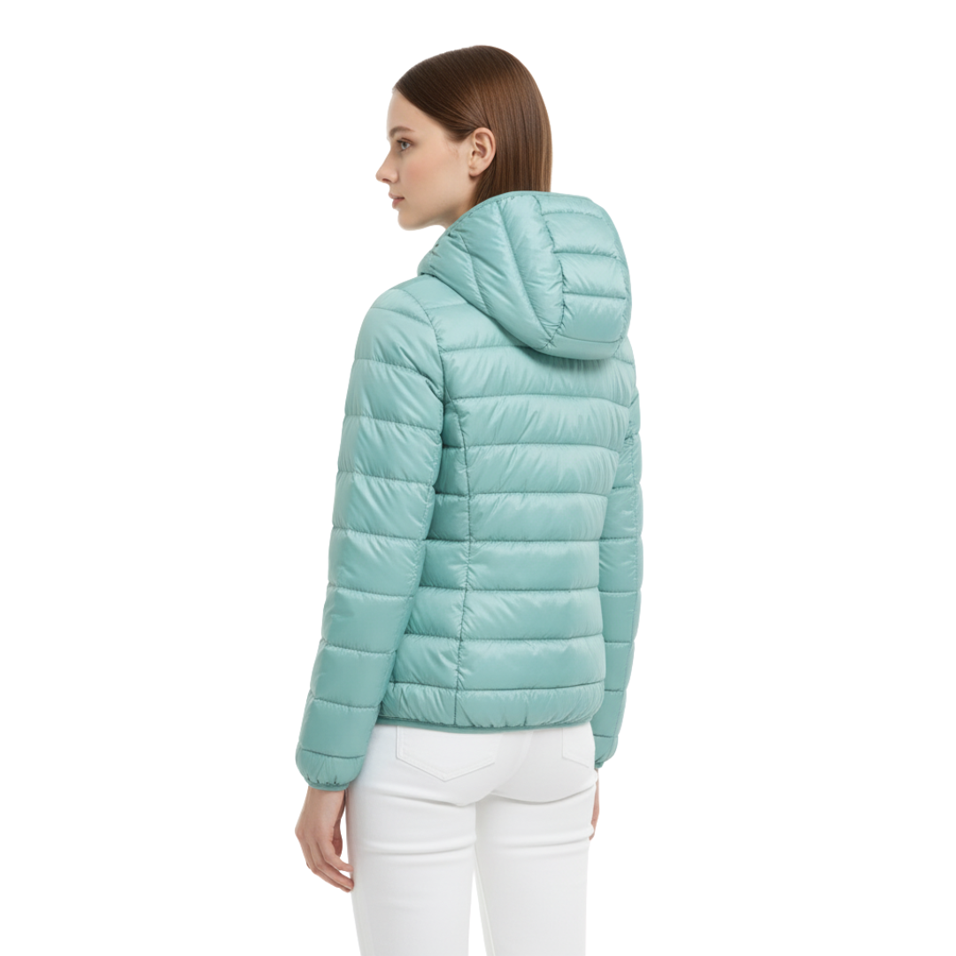 Wasserdichte Steppjacke mit Kapuze – Winddichter Wintermantel