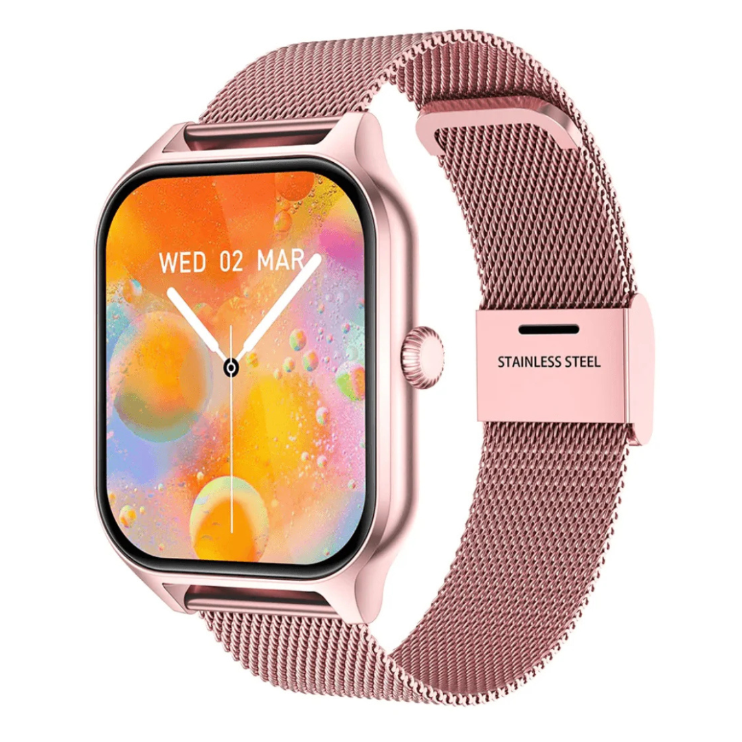 Smartwatch Damen Fitnessuhr mit Herzfrequenz & Benachrichtigungen – AuraTime Uhren