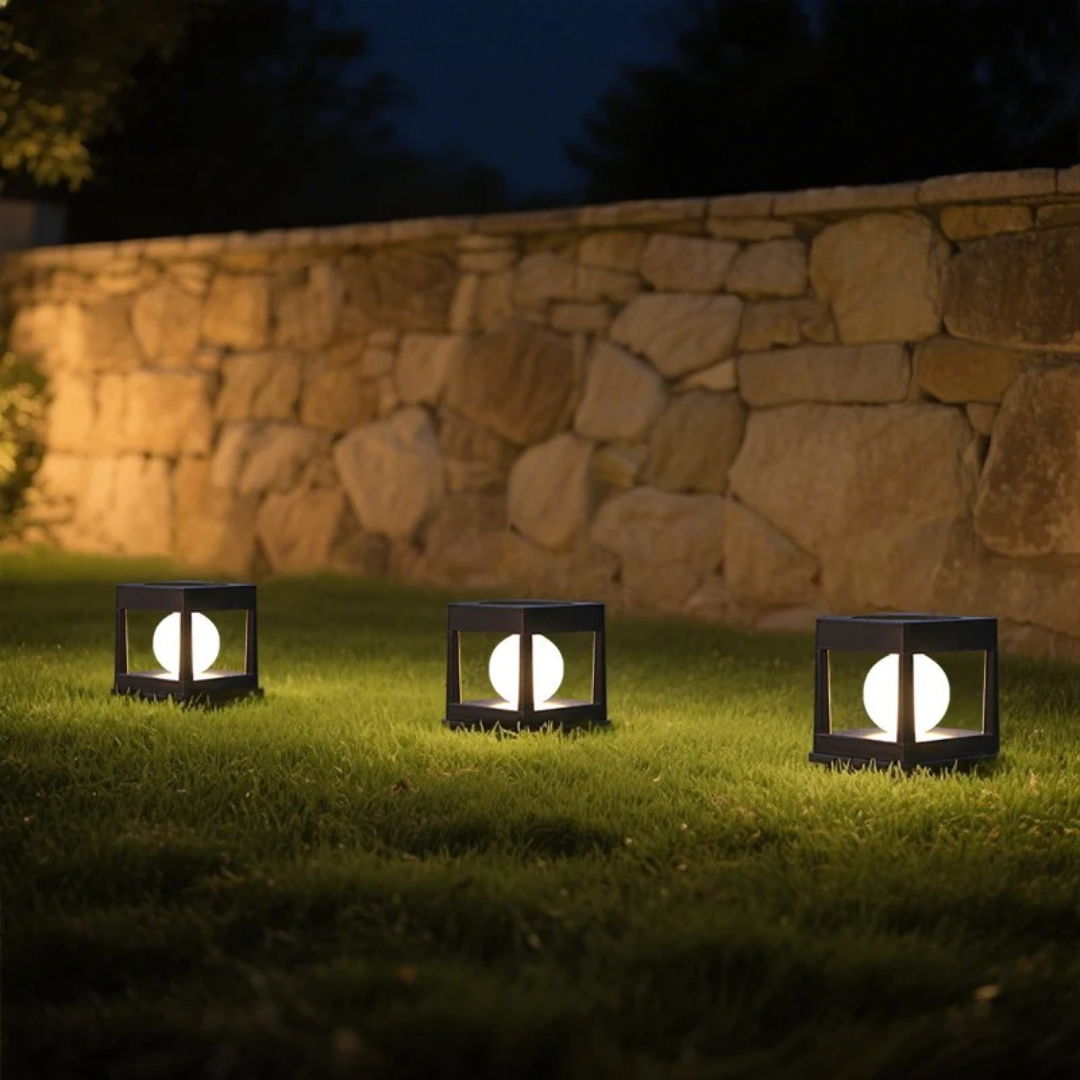 Solar Gartenleuchte LED wasserdicht – LumoCube