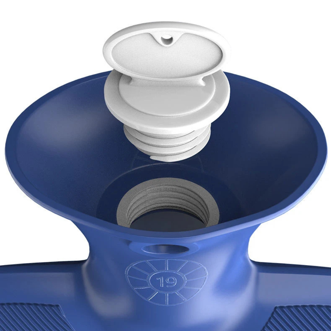 Wärmflasche 2000 ml mit Strickbezug – ThermoComfort