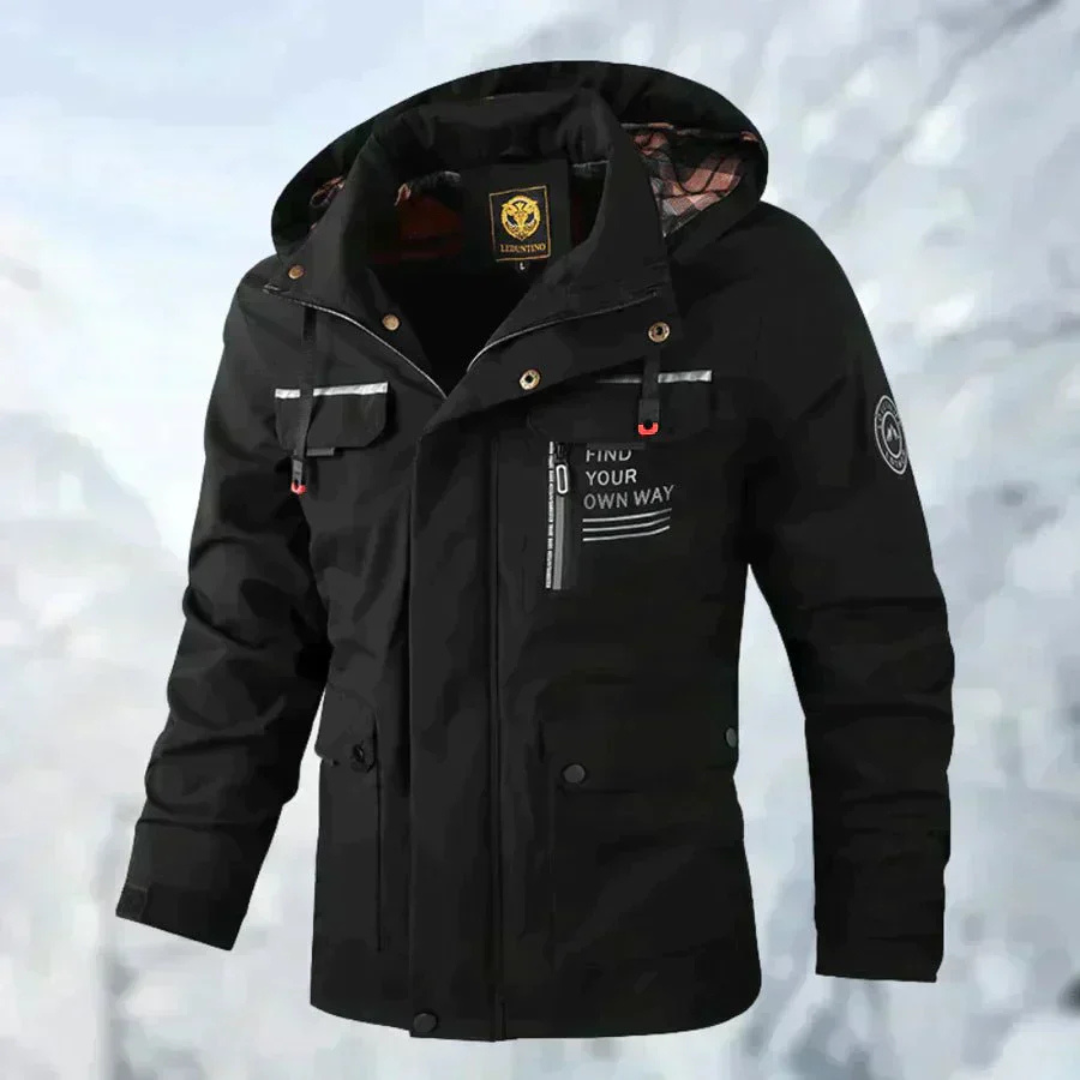 Winterjacke wasserdicht & warm mit abnehmbarer Kapuze – NordFrost Shield