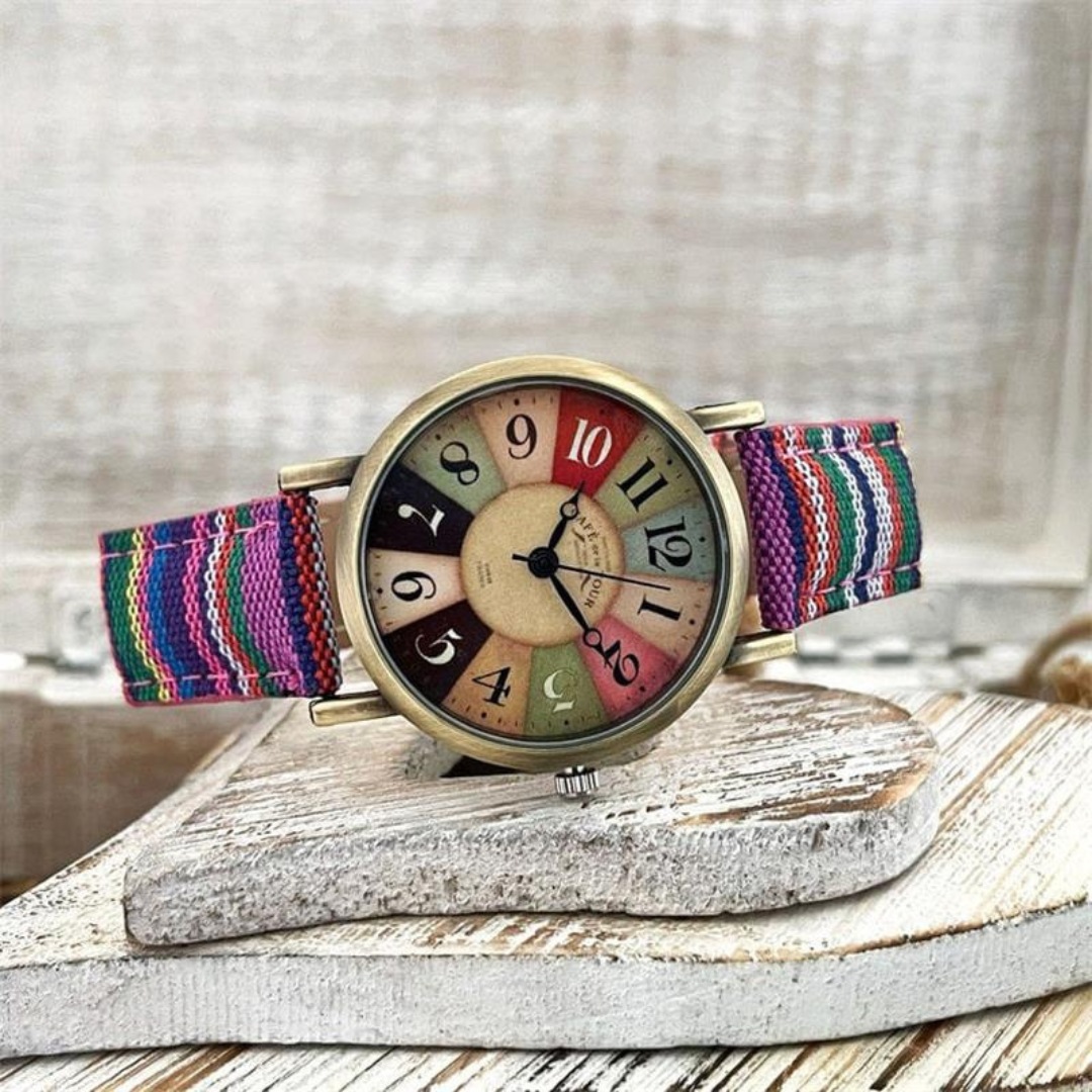Uhren mit Regenbogen-Design & Vintage-Zifferblatt – Aurora Timepiece
