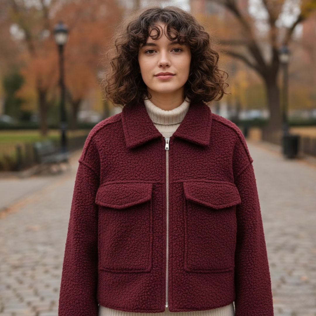 Mantel Damen mit Reißverschluss & Brusttaschen – NordVell Classic Jacket
