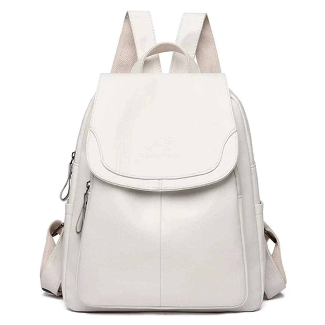Leder Taschen Rucksack mit Anti-Diebstahl-Design für Damen – EleganceSafe Backpack