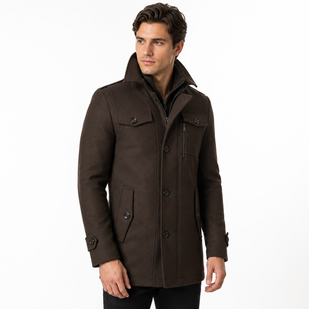 Winterjacke Herren mit Stehkragen & Eleganter Passform – NordSpur München Coat