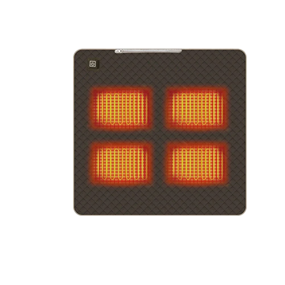 Heizdecke Sitzkissen 45×45 cm mit 4 Heizbereichen & USB-C – ThermoSeat Pad