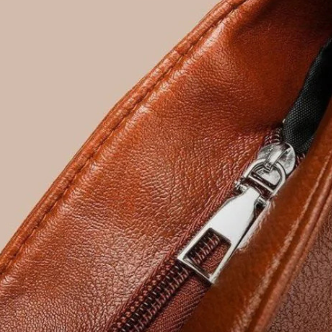 Leder Umhängetasche für Damen mit Magnetverschluss – Verona Classic Bag