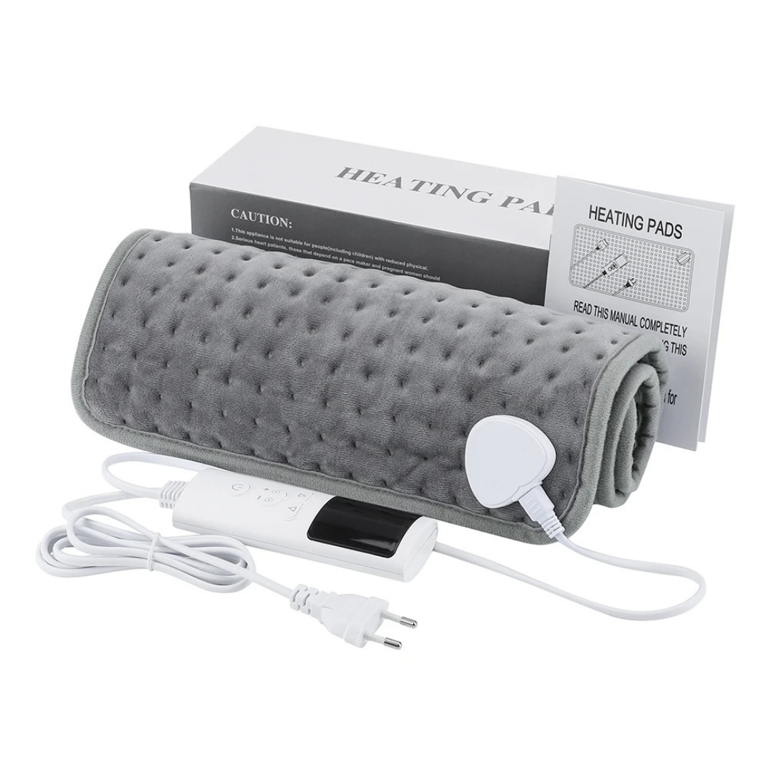 Heizkissen 60×30 cm mit 9 Temperaturstufen & Timer, EU-Stecker – WarmEase Pad
