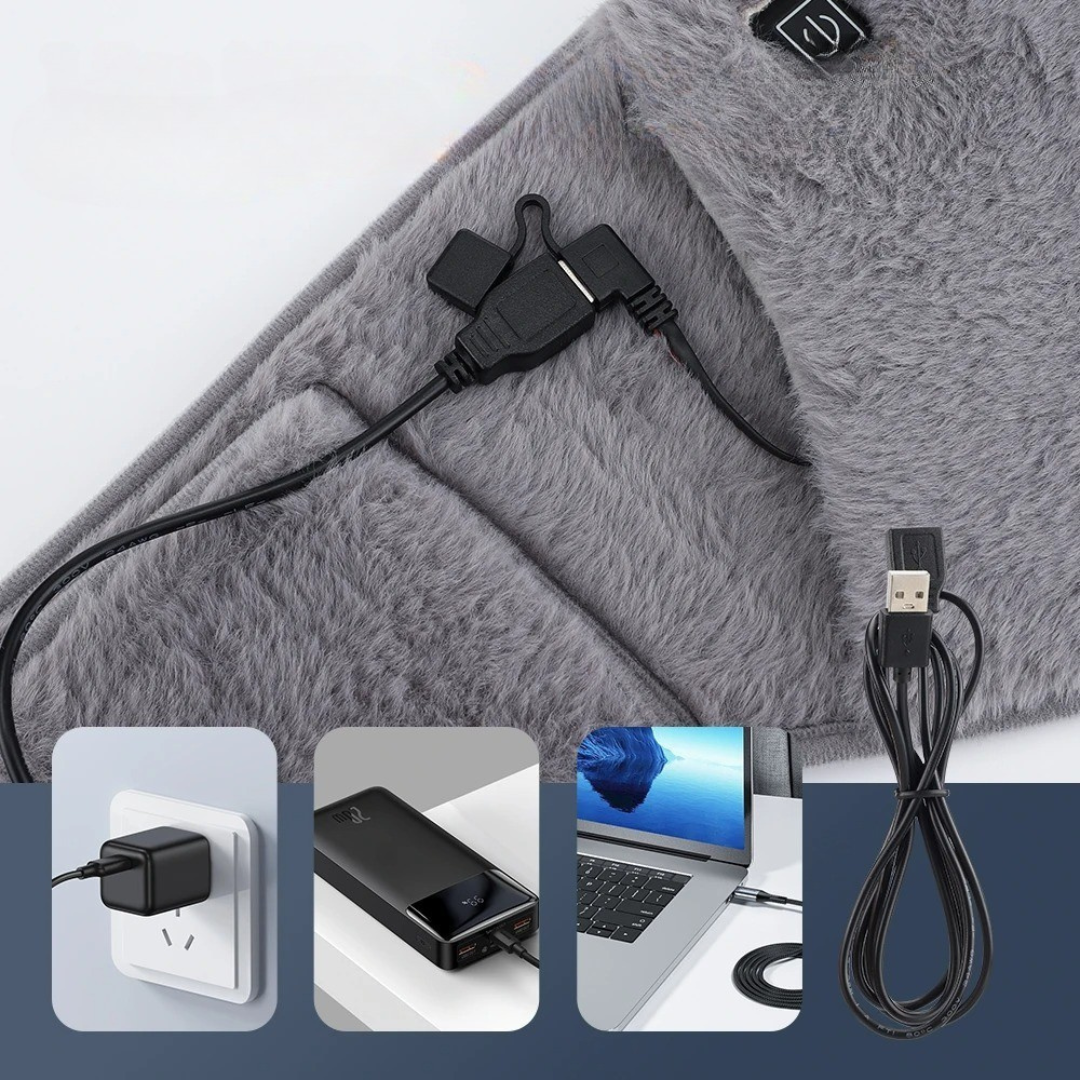 Körperwärmer Heizgürtel mit 3 Temperaturstufen & USB-C – ThermoBelt Velvet