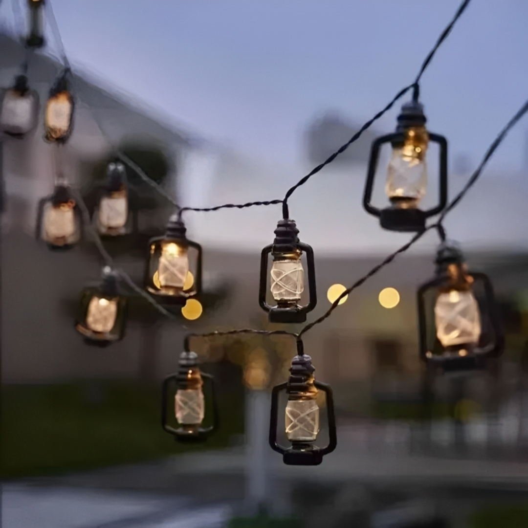 Solar LED Lichterkette Retro Kerosin – LanternGlow