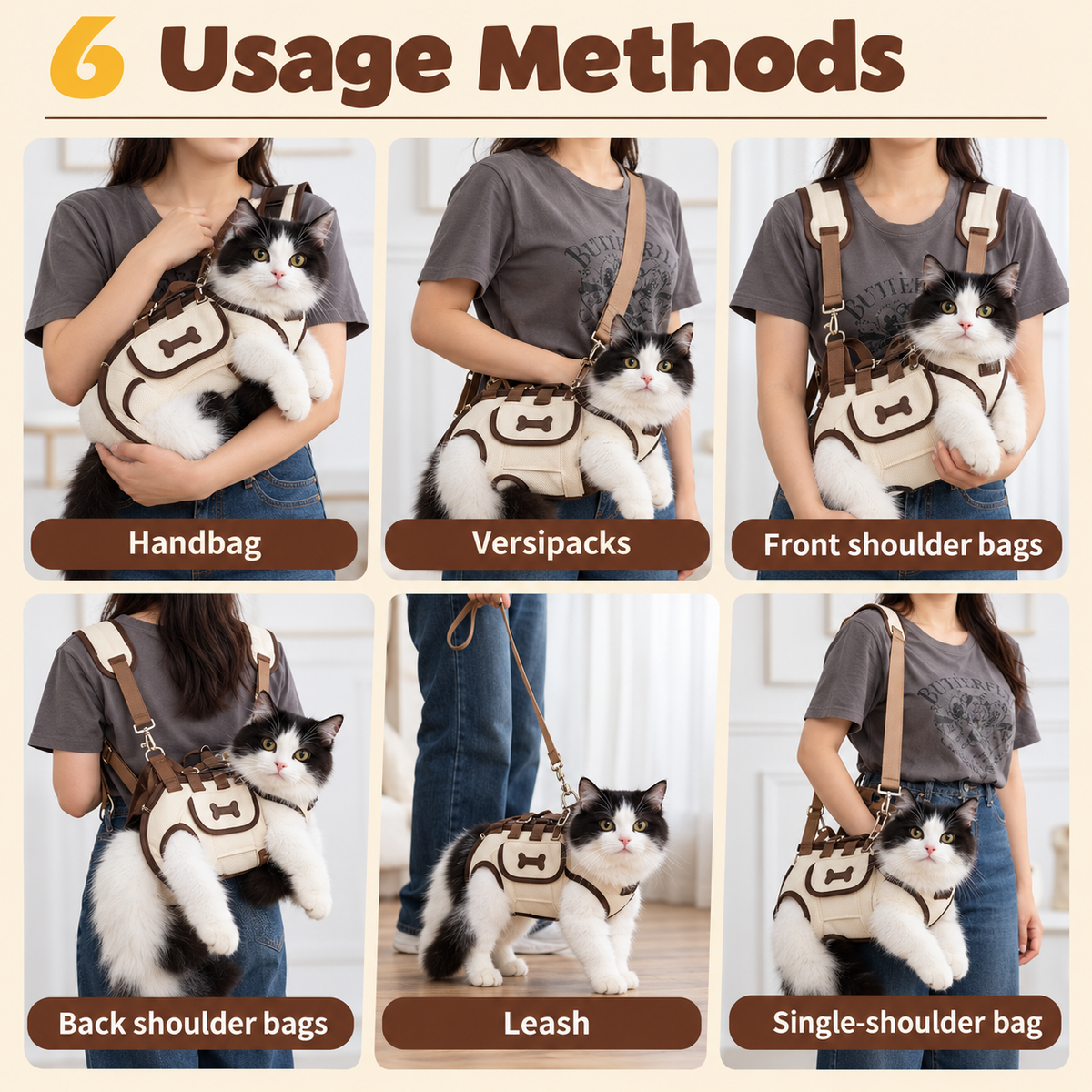 Multifunktionaler Rucksack mit Gurt