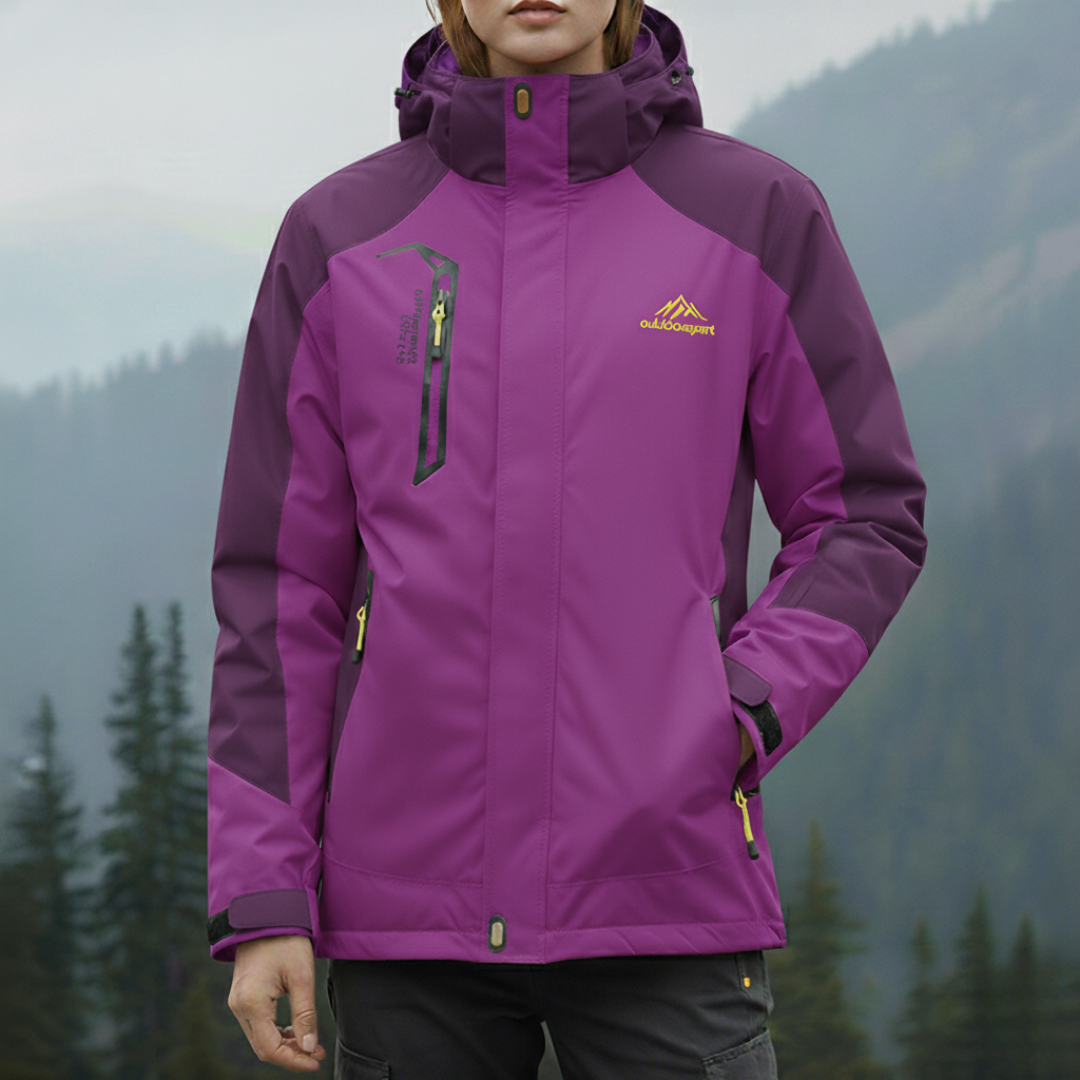 Outdoorjacke Damen wasserdicht & winddicht mit Kapuze – StormPeak Shell