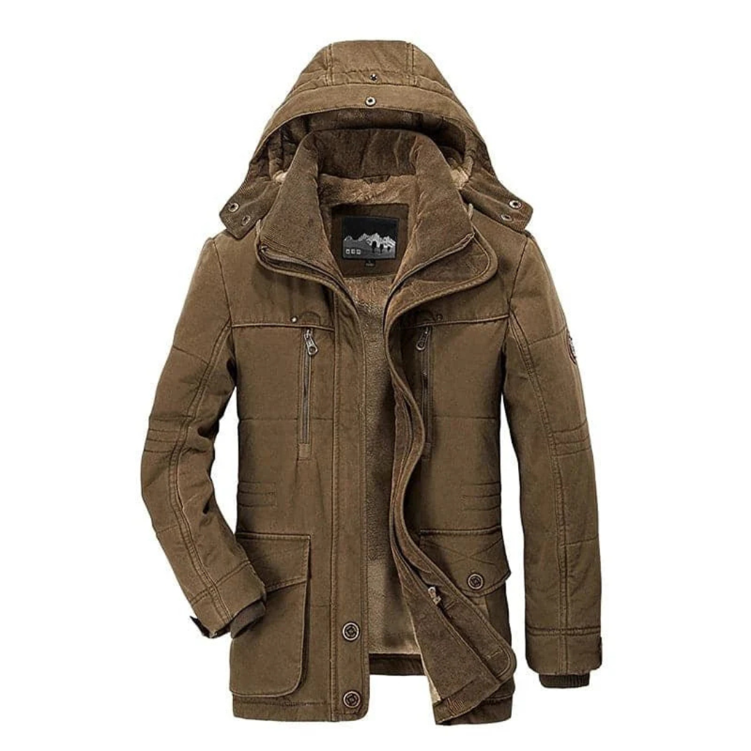 Winterjacke mit Fleecefutter & Kapuze – Nordfell Explorer