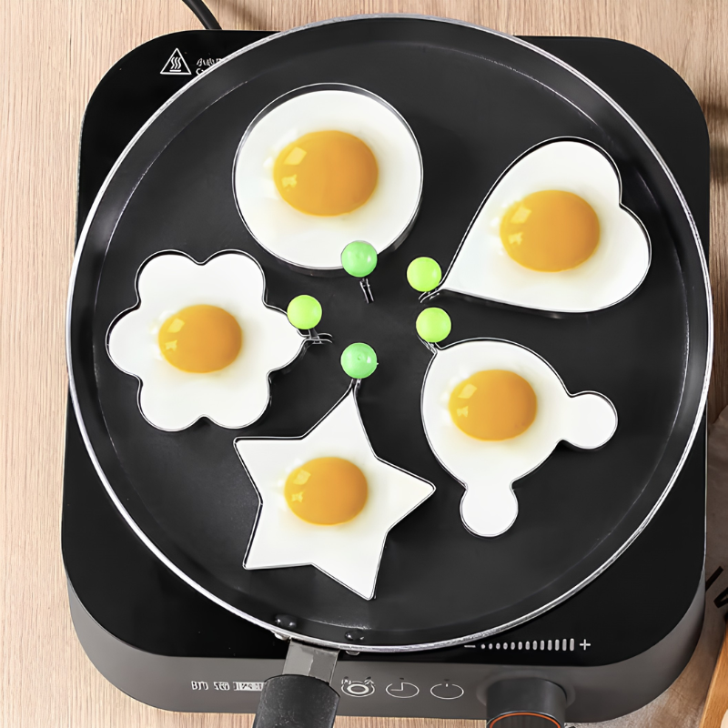 Kreative Ei- und Pfannkuchen-Formausstecherset