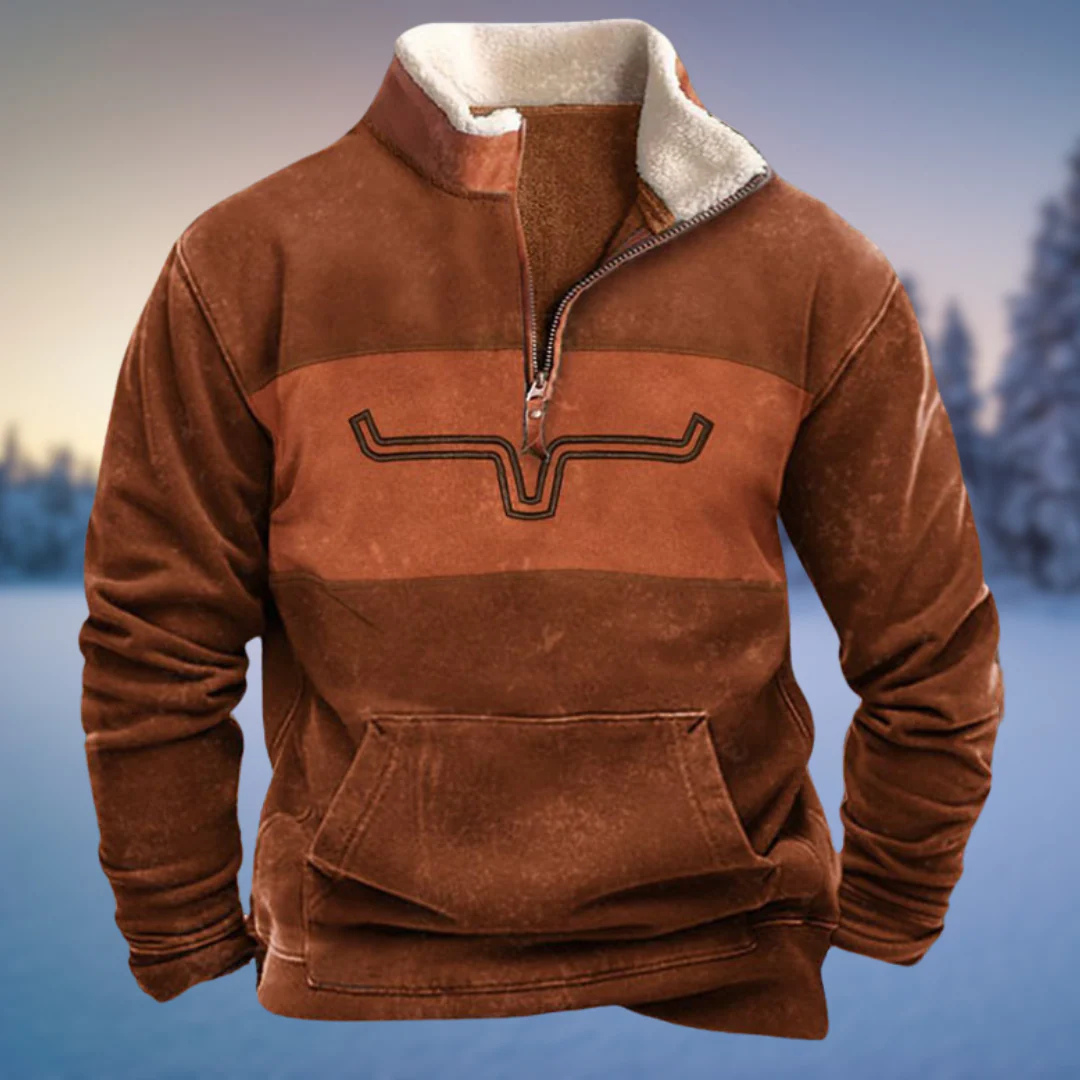 Weicher Hoodie mit Fleece & Tribal-Ärmeln – CanyonTrail Hoodie