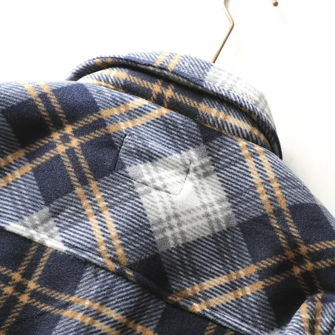 Flanellbluse Herren mit Fleecefutter & Karo-Design – NordRidge Check