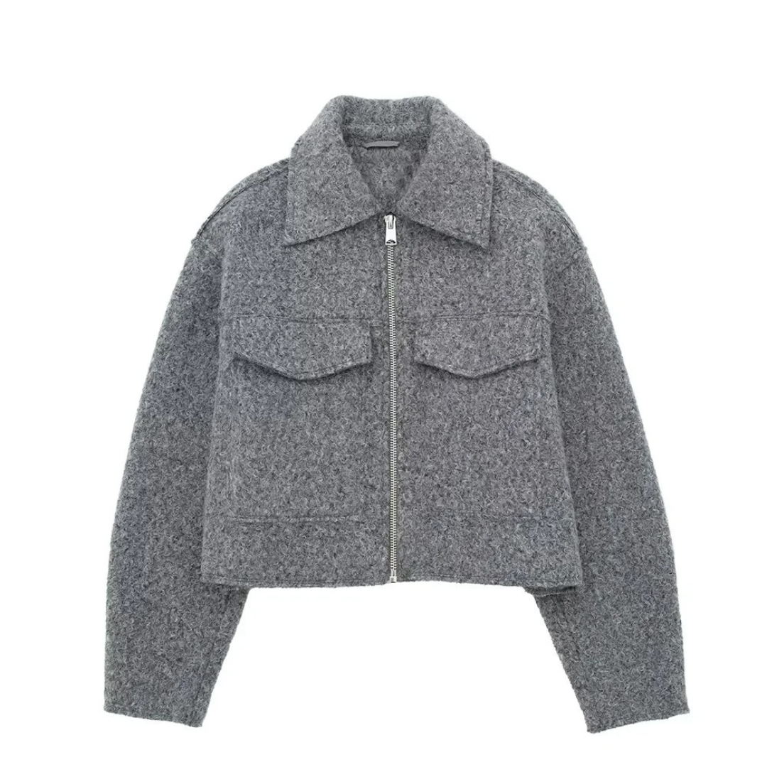 Mantel Damen mit Reißverschluss & Brusttaschen – NordVell Classic Jacket