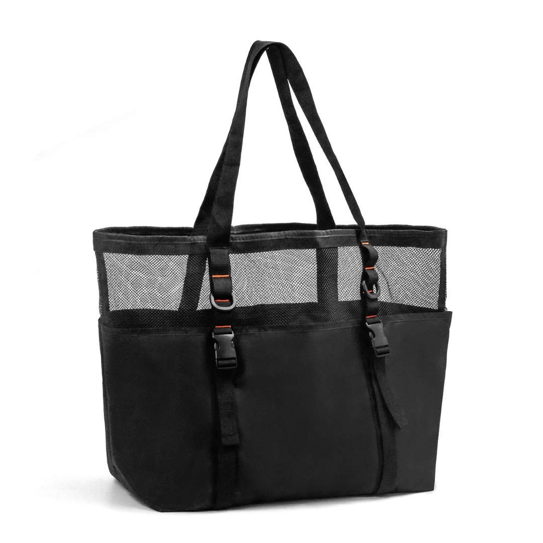 Strandtasche Netz XXL mit Reißverschluss – LuftFlex 40L