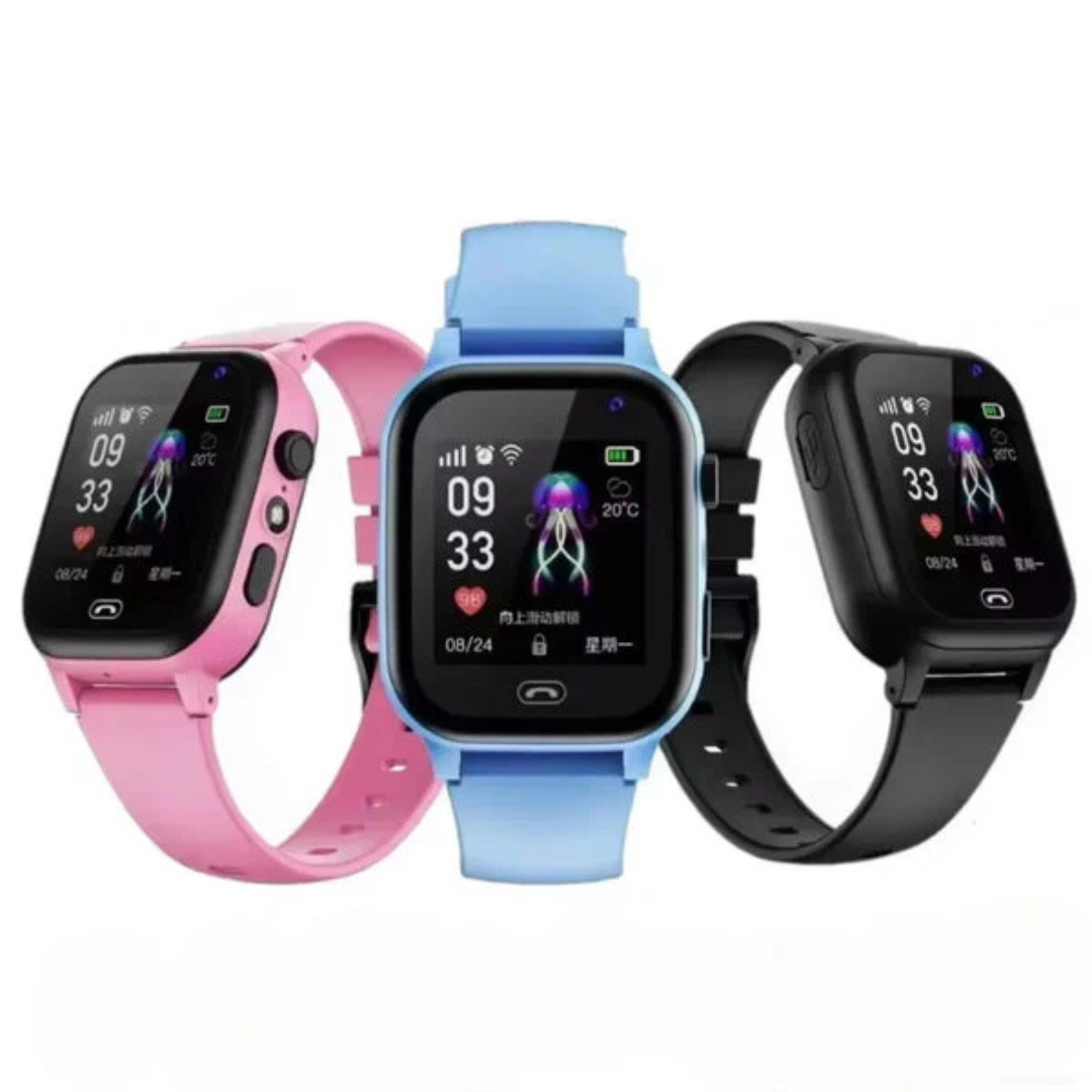 Kinder GPS-Smartwatch mit Videoanruf, Kamera & SOS-Funktion – SafeTrack Watch