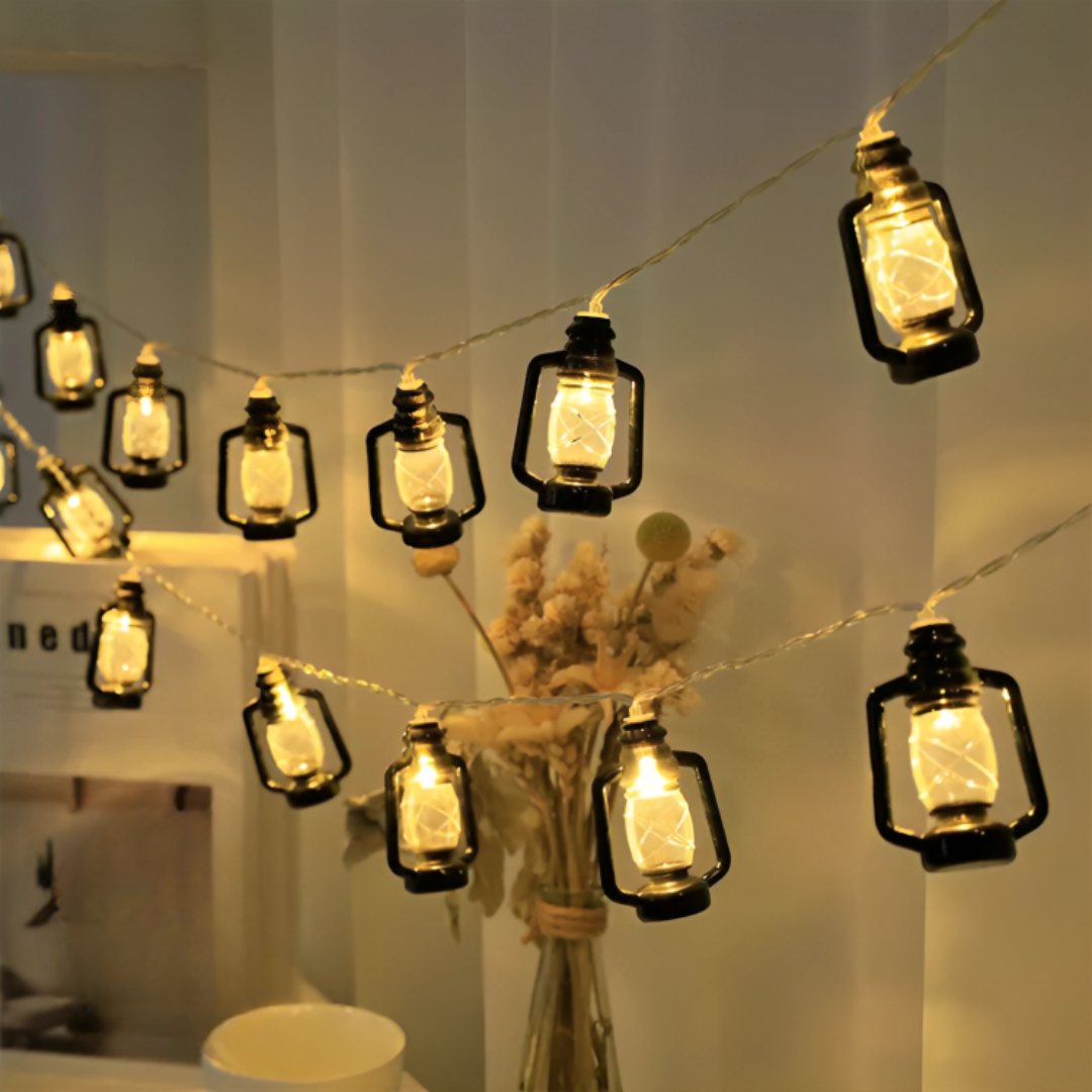 Solar LED Lichterkette Retro Kerosin – LanternGlow