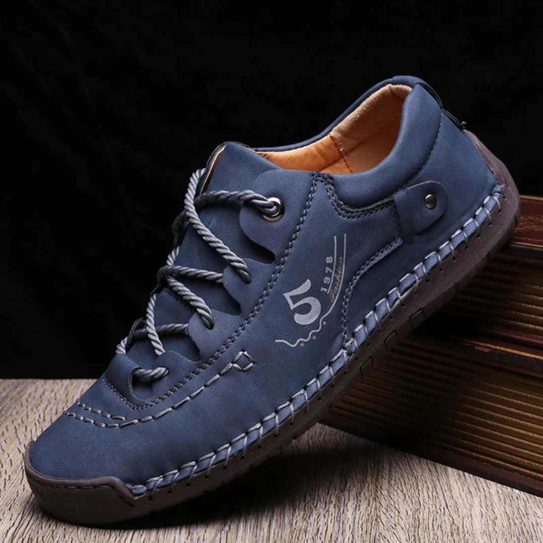 Orthopädische Walkingschuhe aus Leder für Herren mit Dämpfung – Nordspur StrongStep