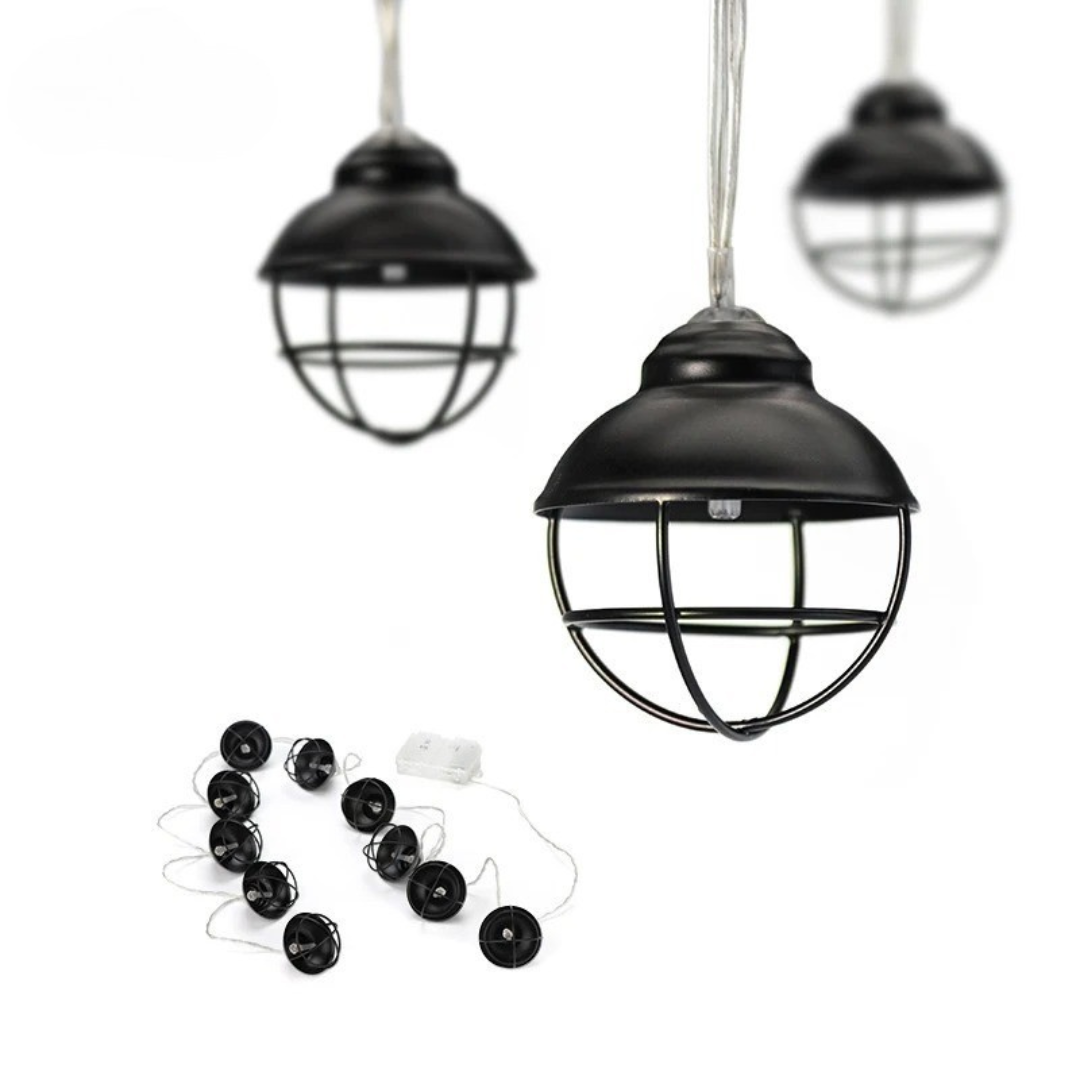 LED Zelt-Lichterkette 170 cm wasserdicht batteriebetrieben – CampGlow