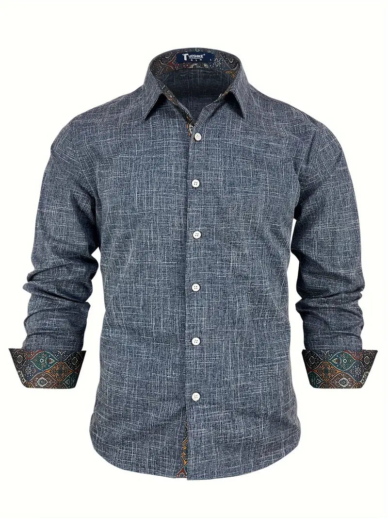 Theo Tailliertes Button-Up-Hemd