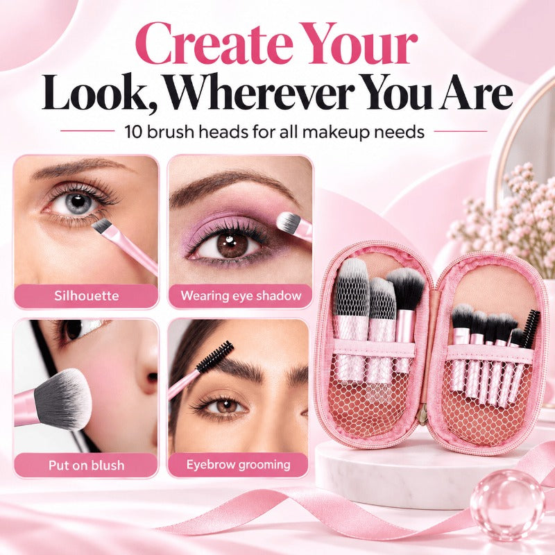 Kompakte Reise-Make-up-Pinsel