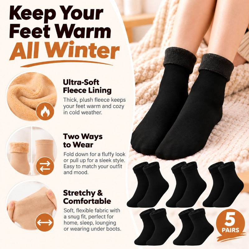 Kuschelige Winter-Hausschuhsocken