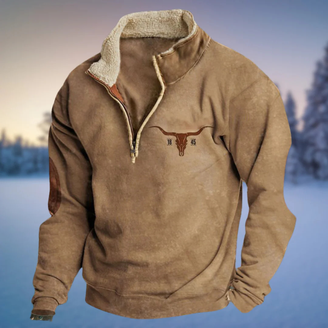 Weicher Hoodie mit Fleece & Tribal-Ärmeln – CanyonTrail Hoodie