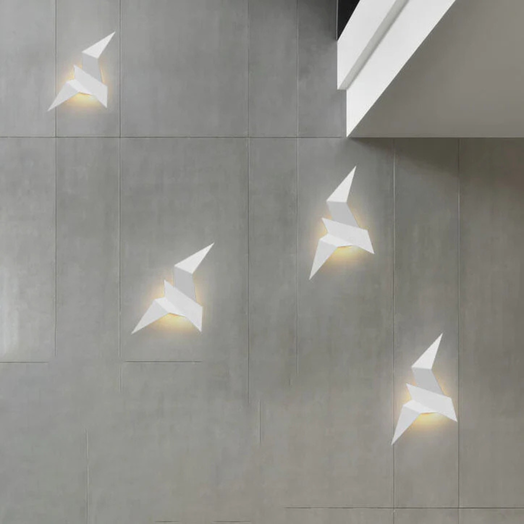 Innenbeleuchtung Vogel-Wandleuchte aus Metall & LED – SkyWing Light