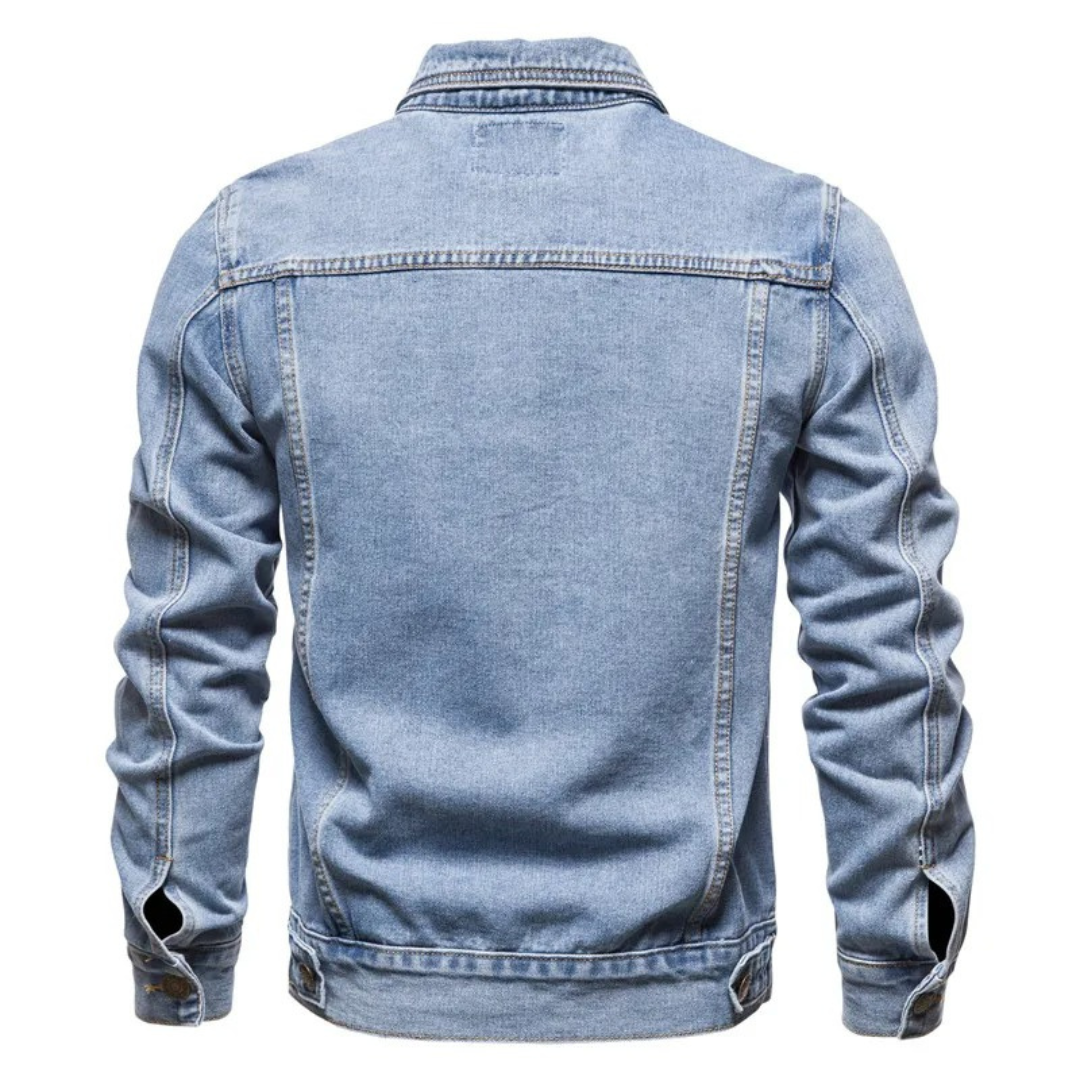 Herren Vintage Jeansjacke – Ironweft Klassische Baumwoll-Outdoorjacke