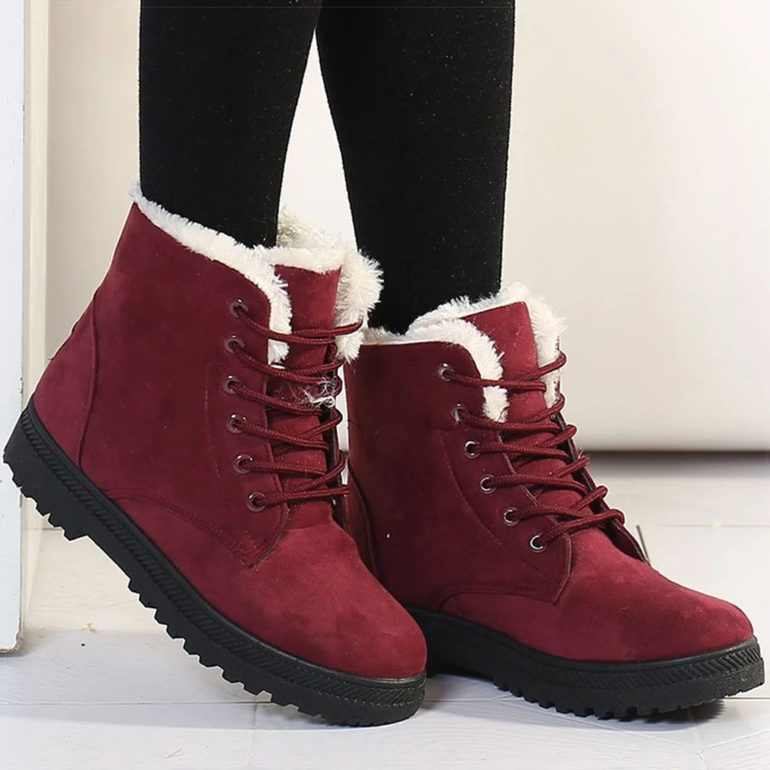 Damen Winter Schuhe mit Warmfutter & Rutschfester Sohle – SnowLuxe Boots