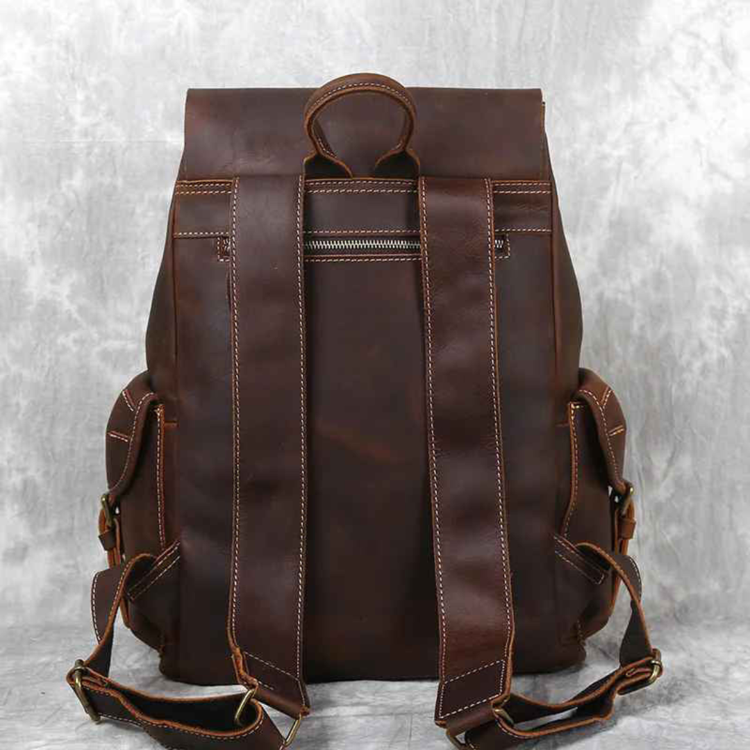 Leder Taschen Rucksack groß im Vintage Look mit Laptopfach – HeritagePack