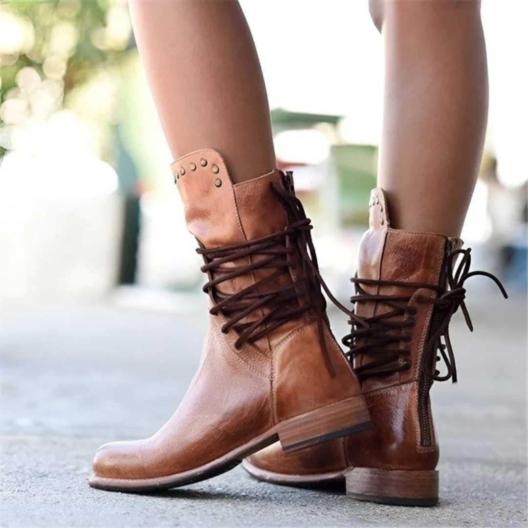Stiefel Damen mit Schnürung & Komfortsohle – UrbanLace Boots