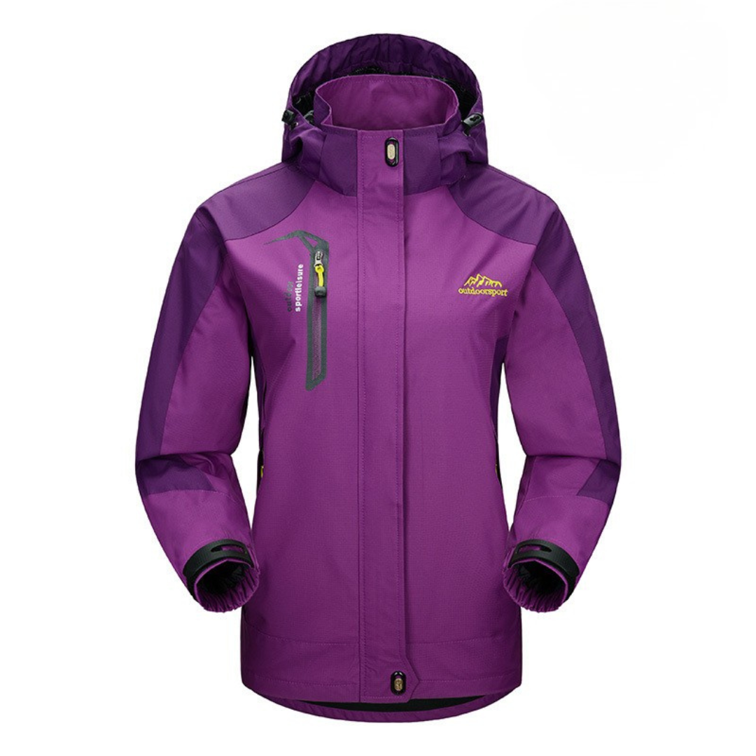 Outdoorjacke Damen wasserdicht & winddicht mit Kapuze – StormPeak Shell
